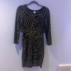 Venus Sparkly Dress with Cutouts